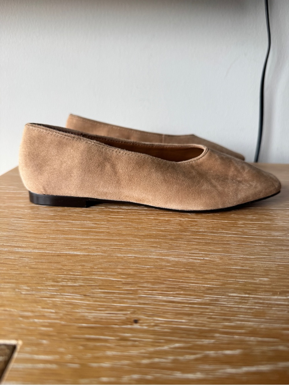 NWOB MADEWELL Women’s The Mylie Ballet Flat in Tawny Khaki Suede Size 8 NX064 - Picture 10 of 16